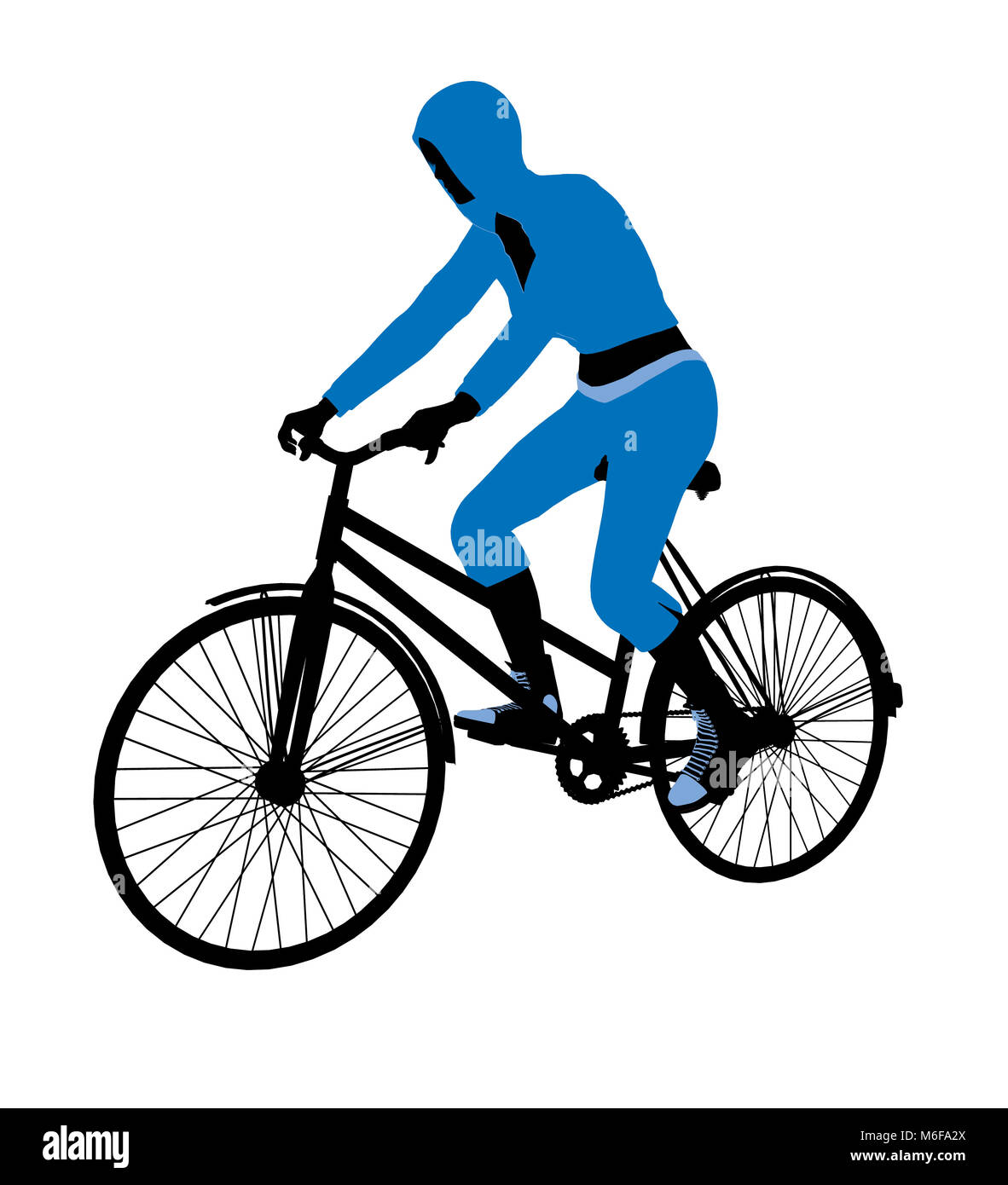 blue boys cycling