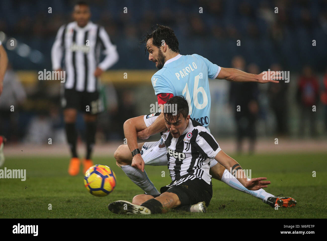 3.03.2018. Stadio Olimpico, Rome, Italy. Serie A. SS Lazio vs Fc Juventus. PAULO DYBALA (JUV) score the gol during the match S.S. Lazio vs F.C. Juventus at Stadio Olimpico in Rome. Credit: marco iacobucci/Alamy Live News Stock Photo