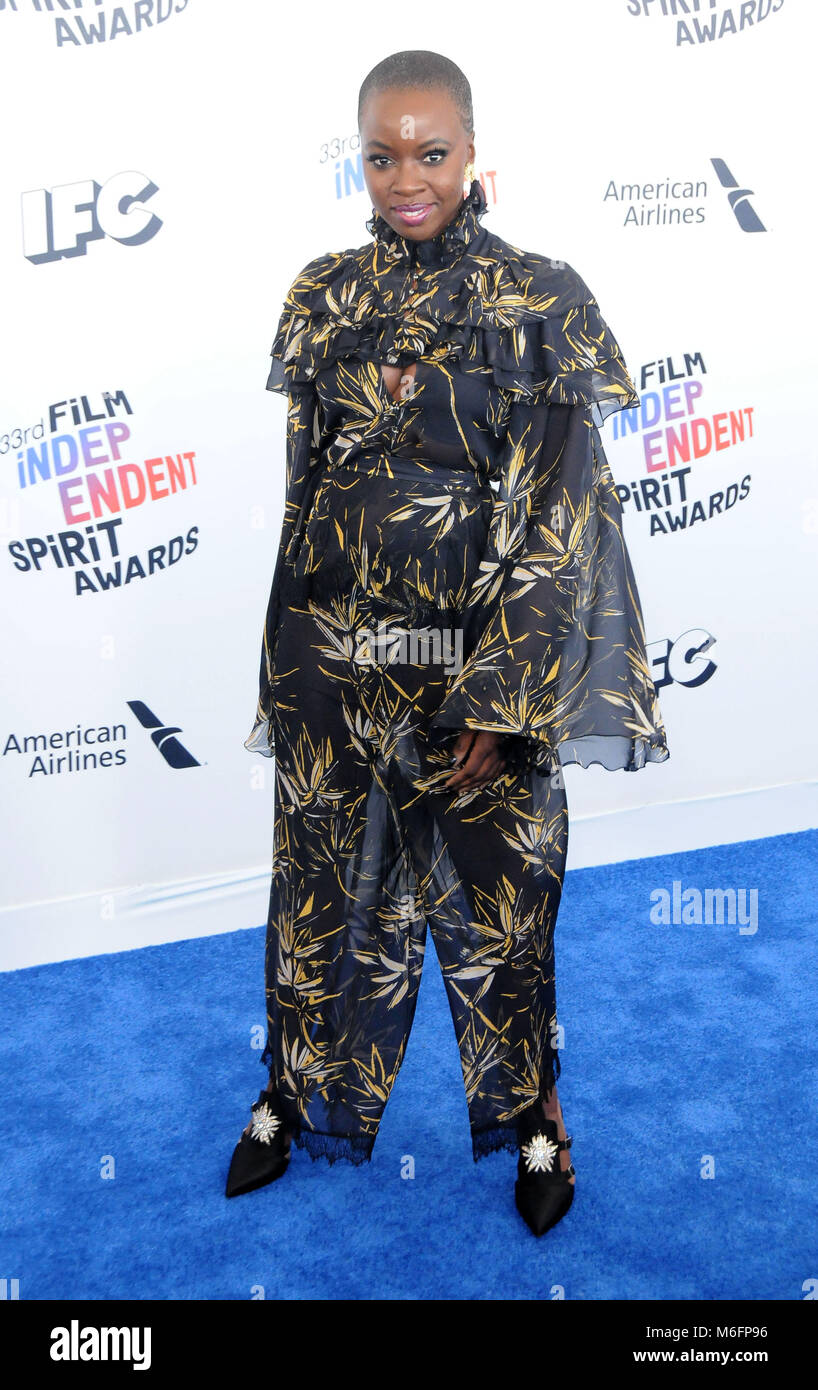 SANTA MONICA, CA - MARCH 03: Actress Danai Gurira attends the 2018 Film