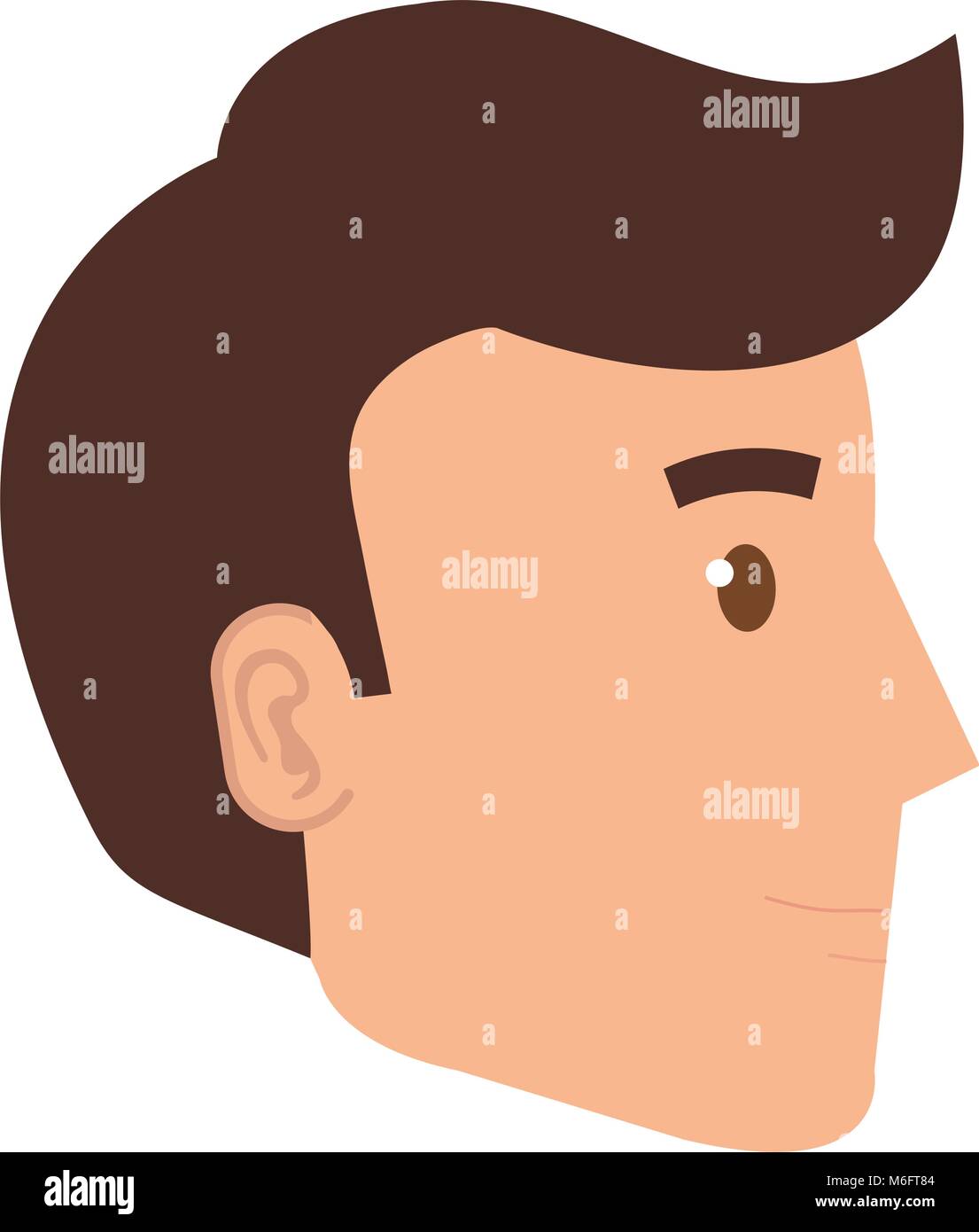 young man head avatar character Stock Vector Image & Art - Alamy