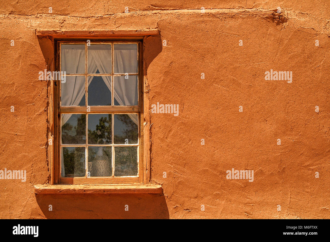 Adobe Building Windows Window in an Adobe building at Rancho de la Golondrinas. A living ...