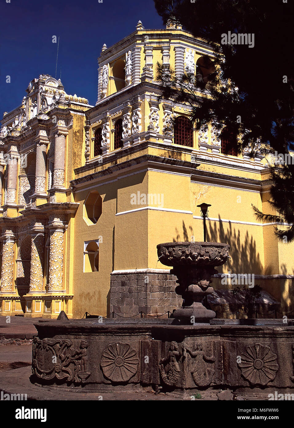 Iglesia de La Merced,Antigua,Guatemala Stock Photo