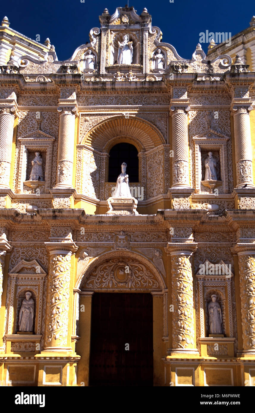 Iglesia de La Merced,Antigua,Guatemala Stock Photo