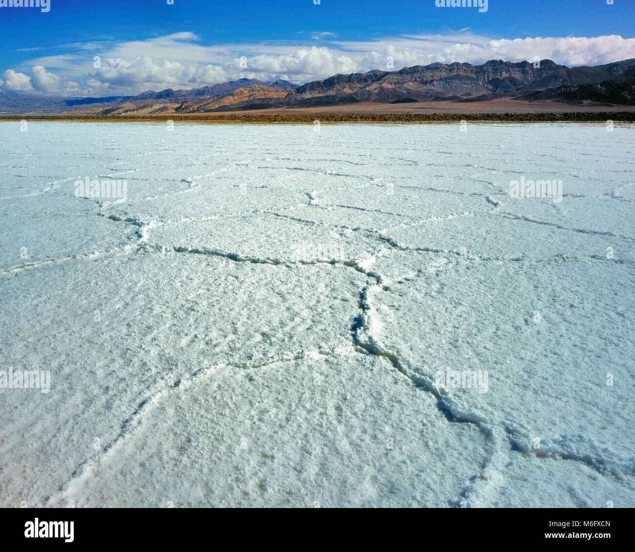 Salt Flats, Death Valley National Park, California Stock Photo