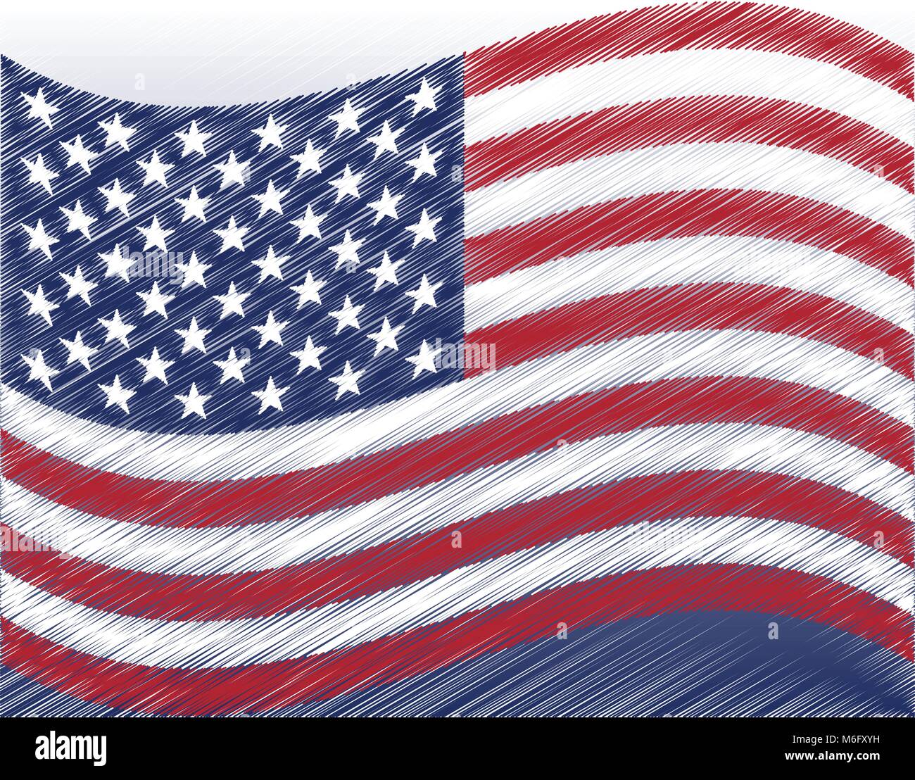 United States Flag Waving Vector Illustration Stock Vector Image Art United States Flag Waving Vector Illustration Stock Vector Image Art