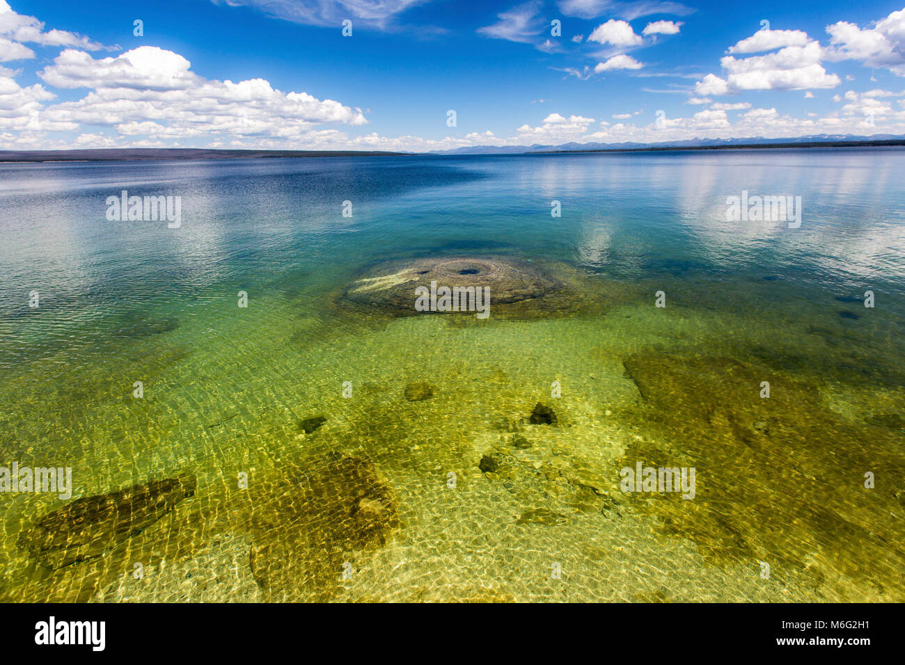 Fishing Cone, West Thumb Geyser Basin Stock Photo - Alamy