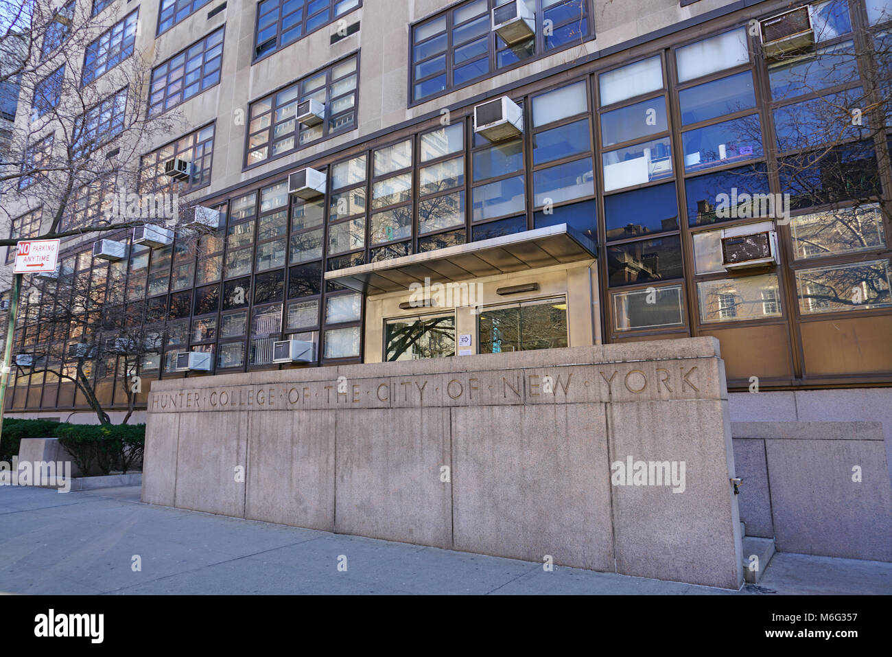 Exterior view of Hunter College, a constituent college of the City