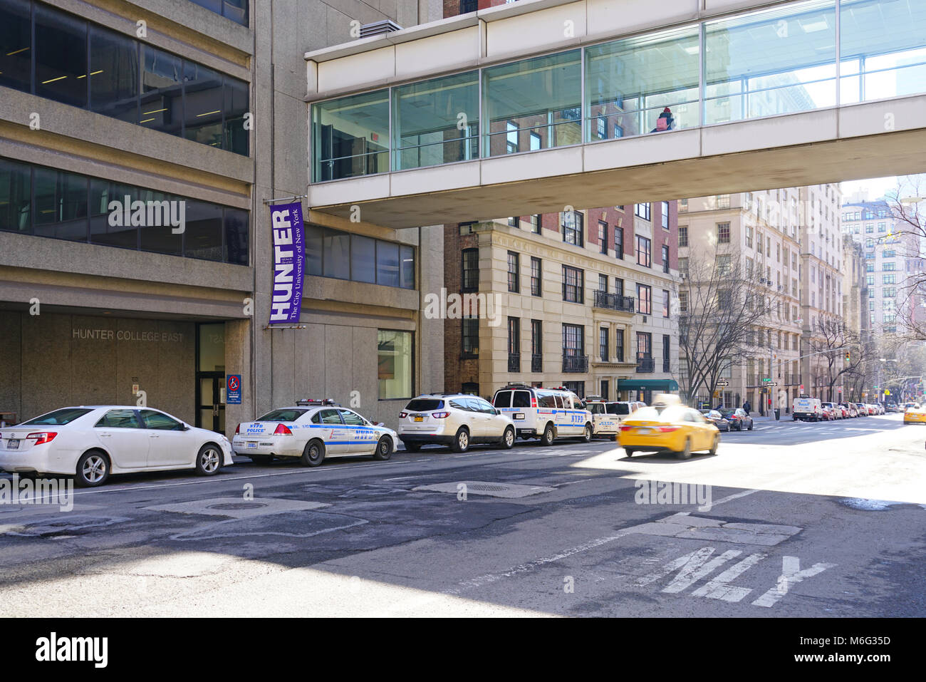 Exterior view of Hunter College, a constituent college of the City University of New York