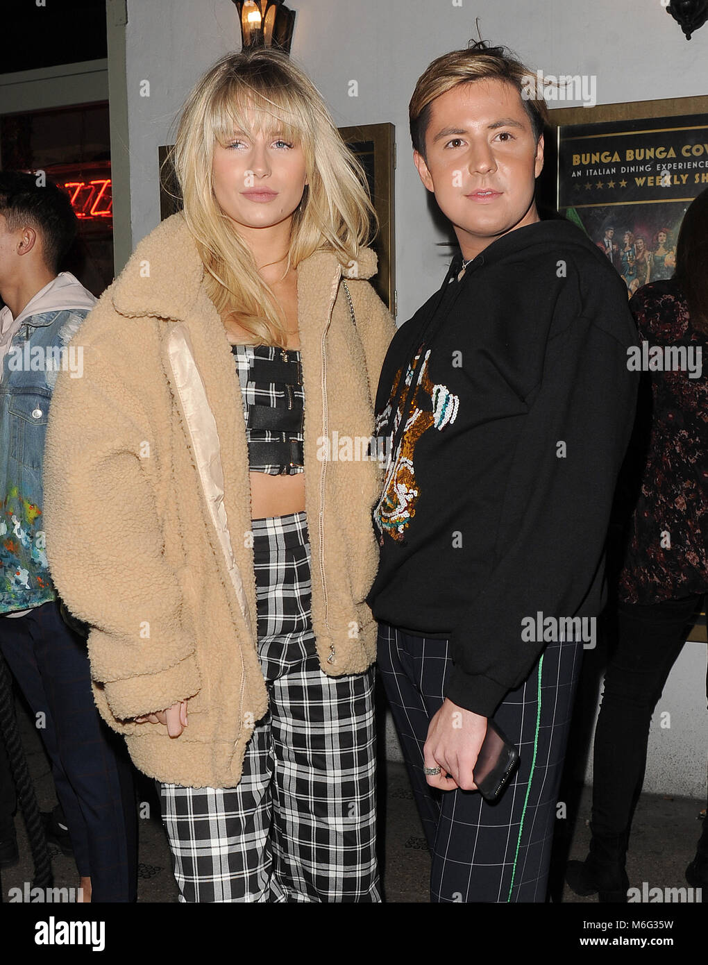 Lottie Moss enjoys a night out with Sam Prince in Covent Garden. The