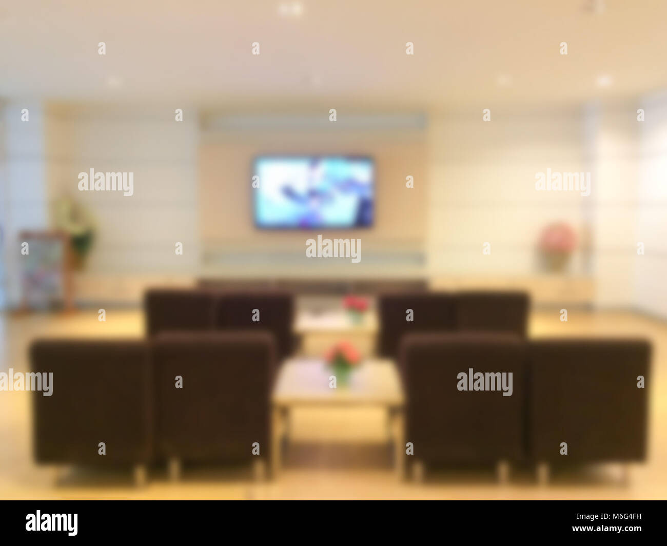 Blurred luxury hotel lobby hi-res stock photography and images - Alamy