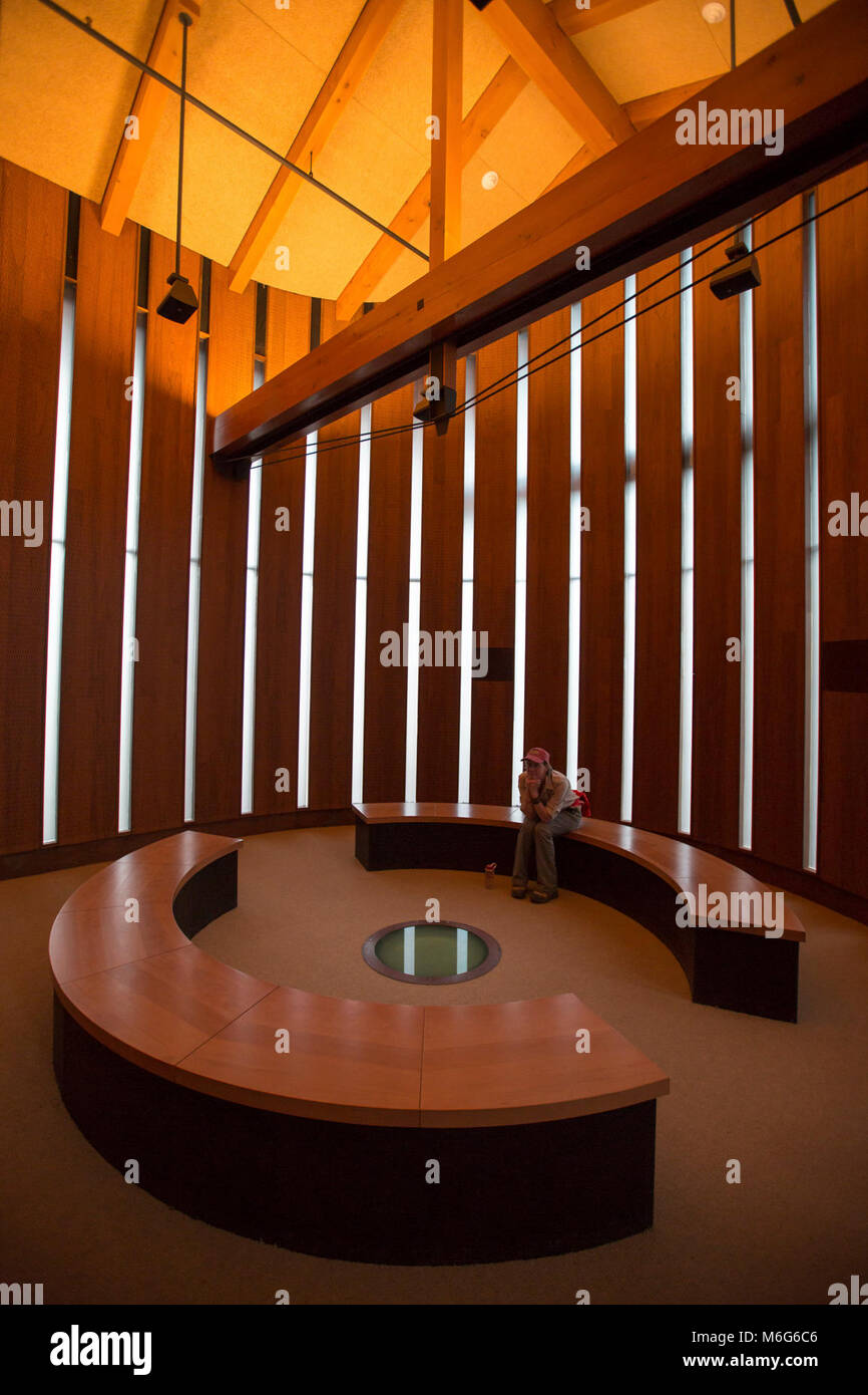 Sound room, Laurance S Rockefeller Preserve Center Stock Photo - Alamy