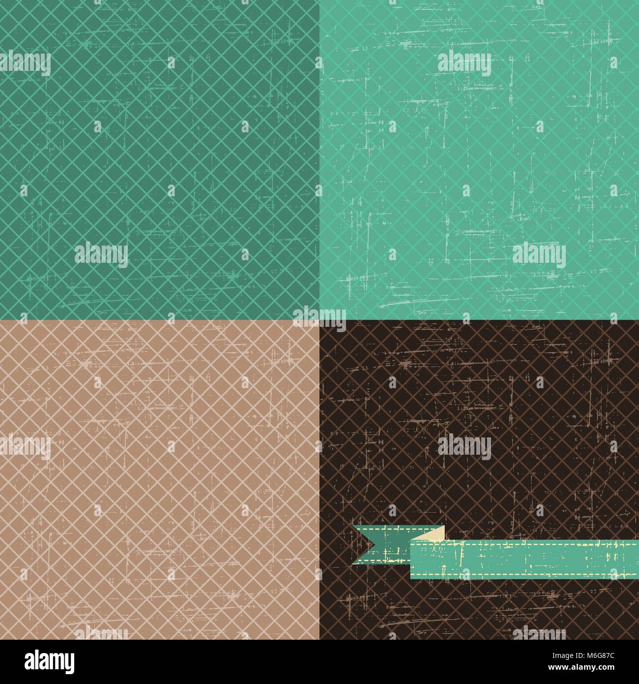 Seamless abstract retro pattern. Stylish grunge background Stock Vector ...
