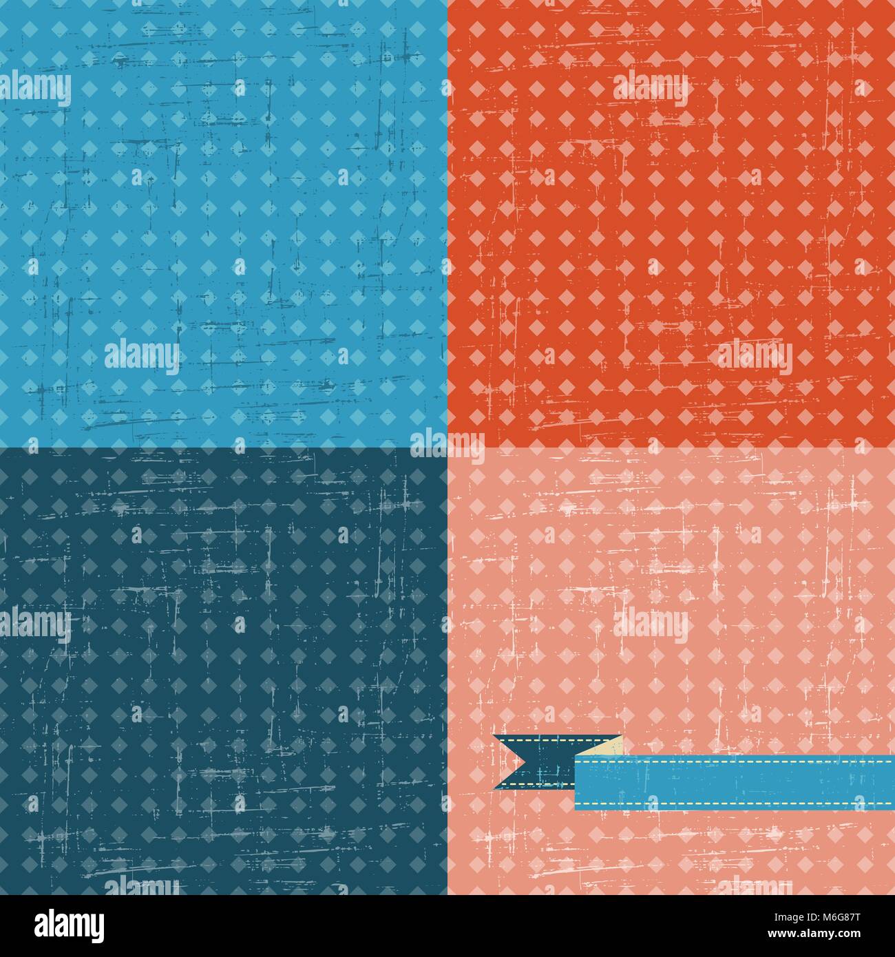 Seamless abstract retro pattern. Stylish grunge background Stock Vector ...
