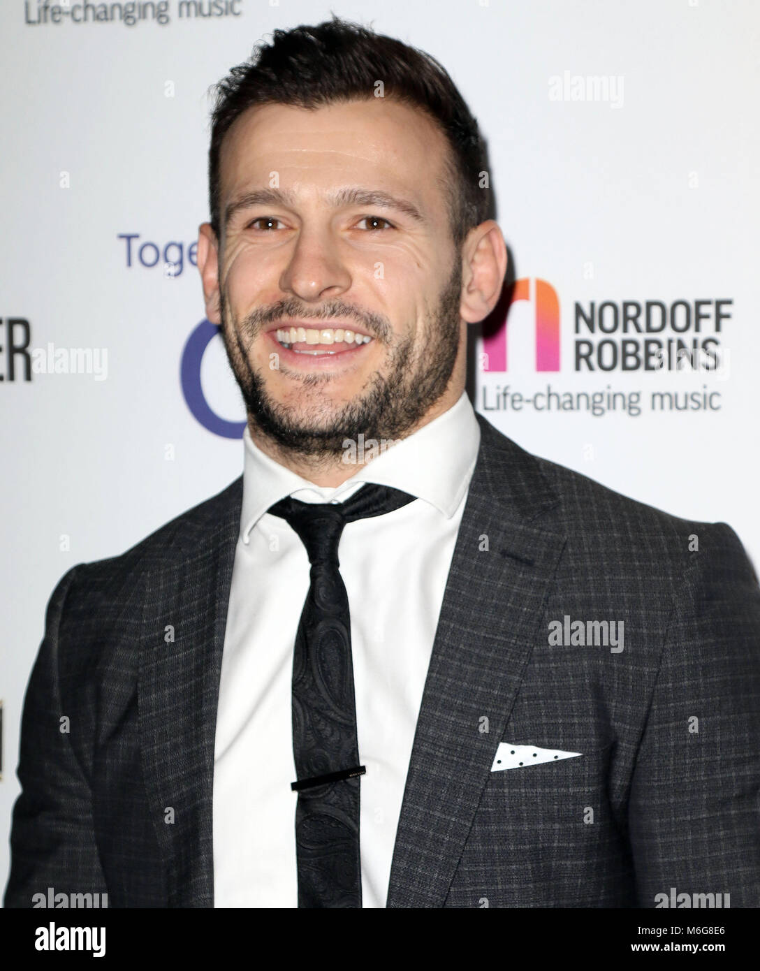 Danny care attending the six nations rugby dinner hi-res stock
