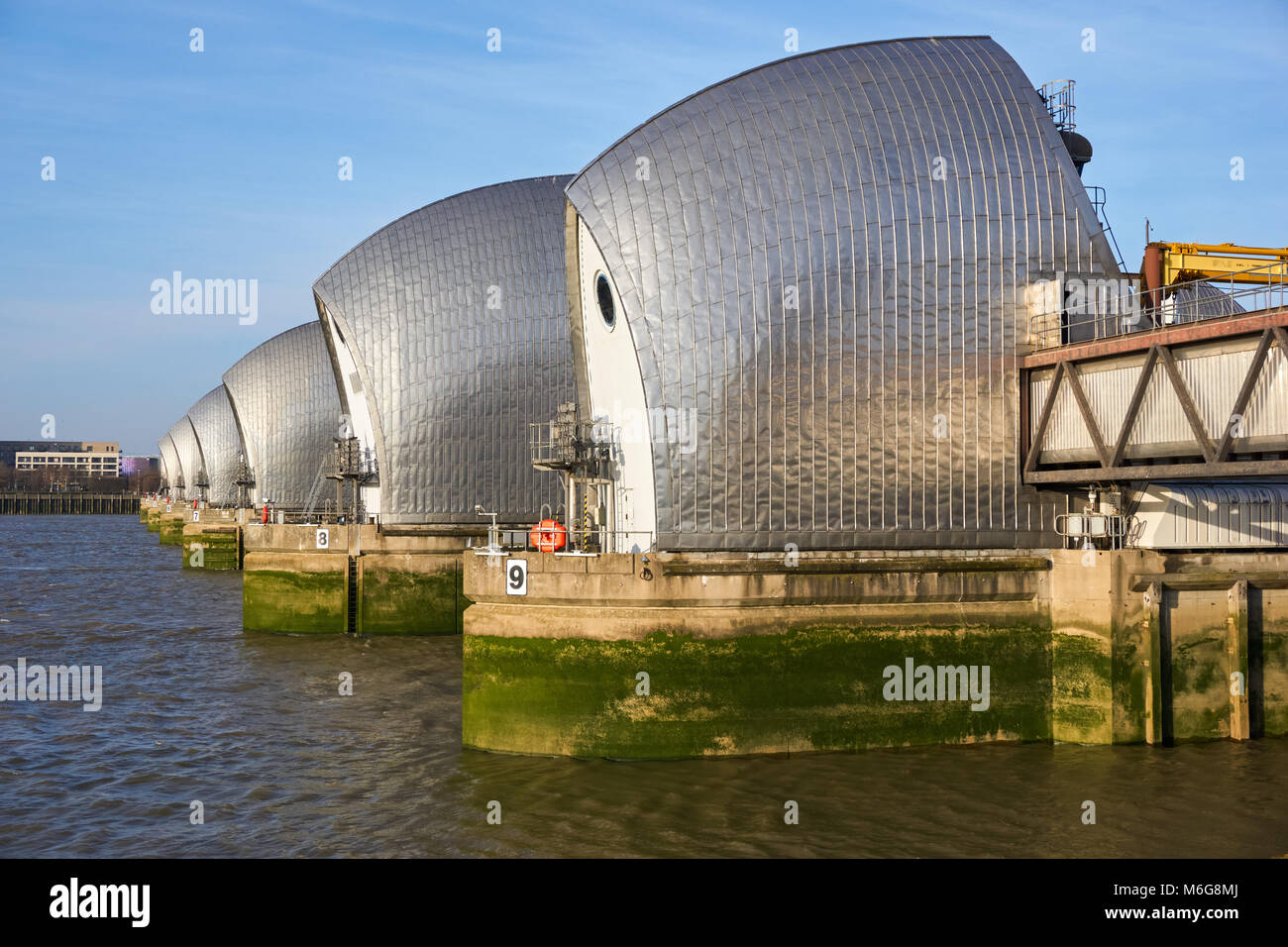 Thames Barrier, London, England, United Kingdom, UK Stock Photo