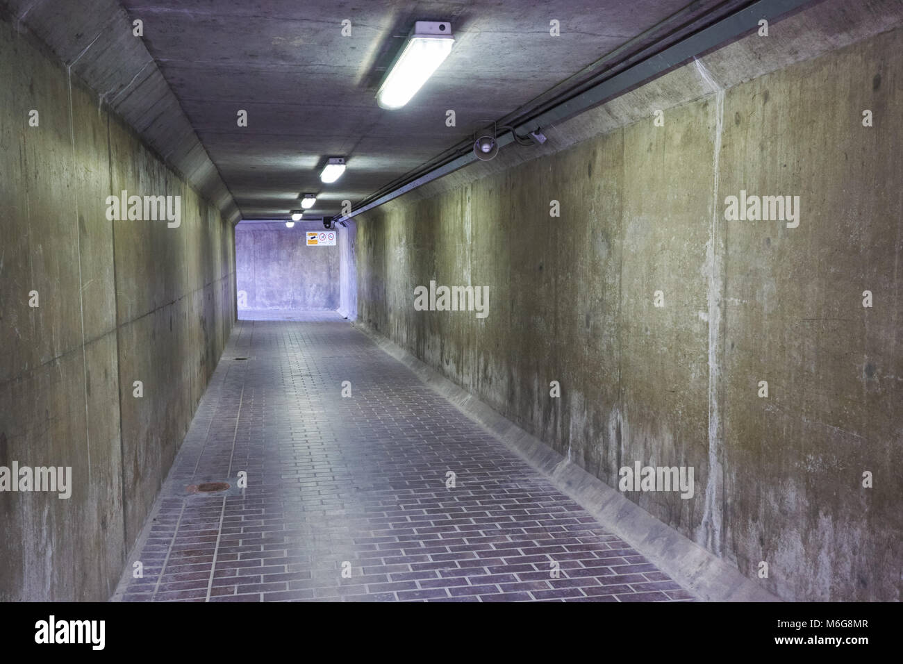 Thames Barrier subway tunnel, London, England, United Kingdom, UK Stock Photo
