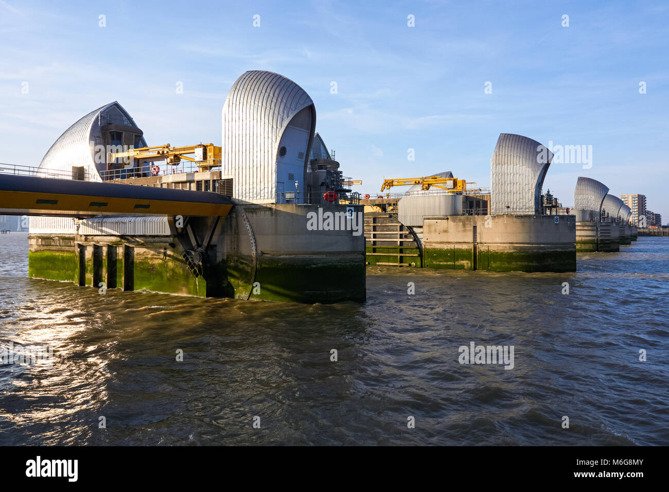 Thames Barrier, London, England, United Kingdom, UK Stock Photo