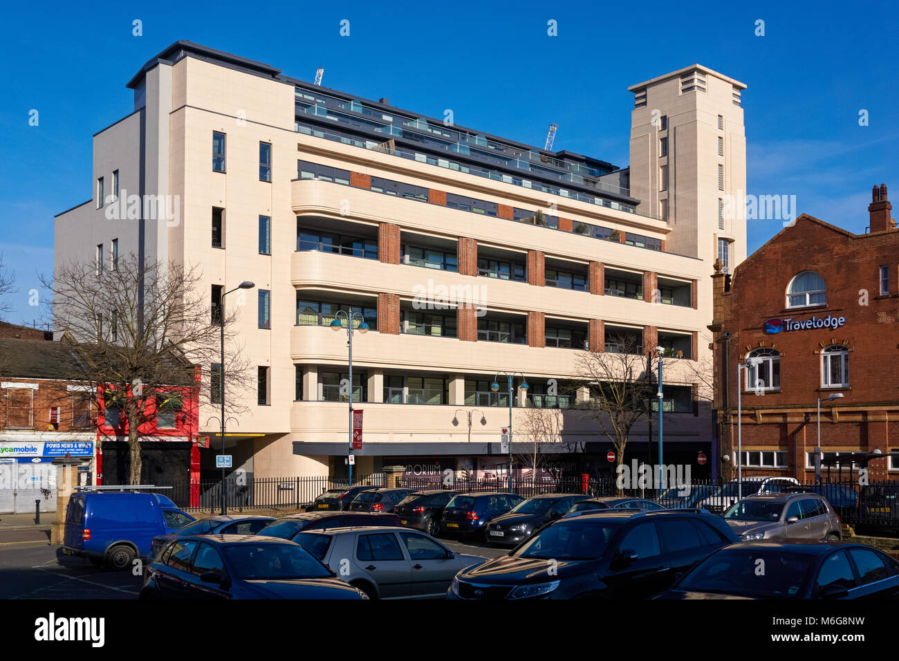 Wick Tower a classic Art Deco apartment building in Woolwich, London, England, United Kingdom, UK Stock Photo