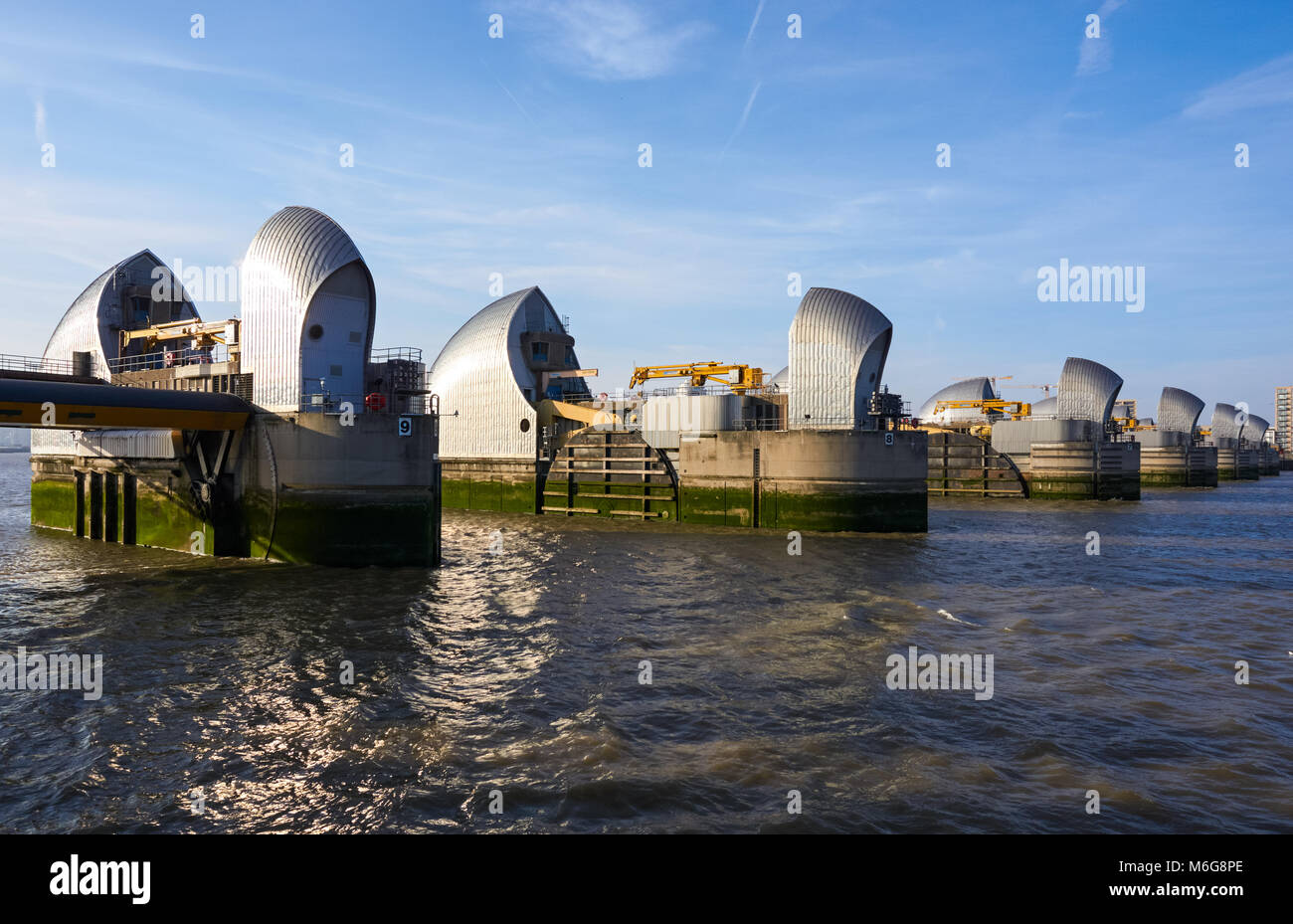 Thames Barrier, London, England, United Kingdom, UK Stock Photo