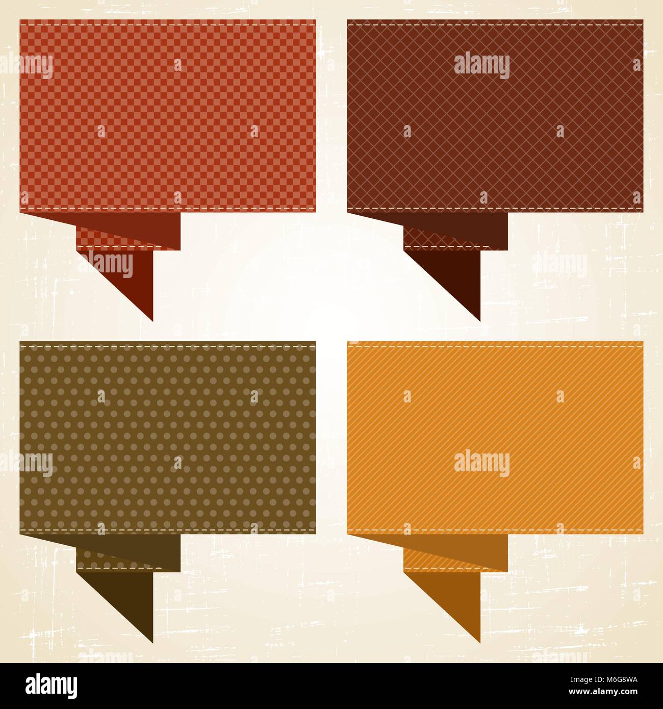 Speech bubbles stickers vector illustration Stock Vector Images - Alamy