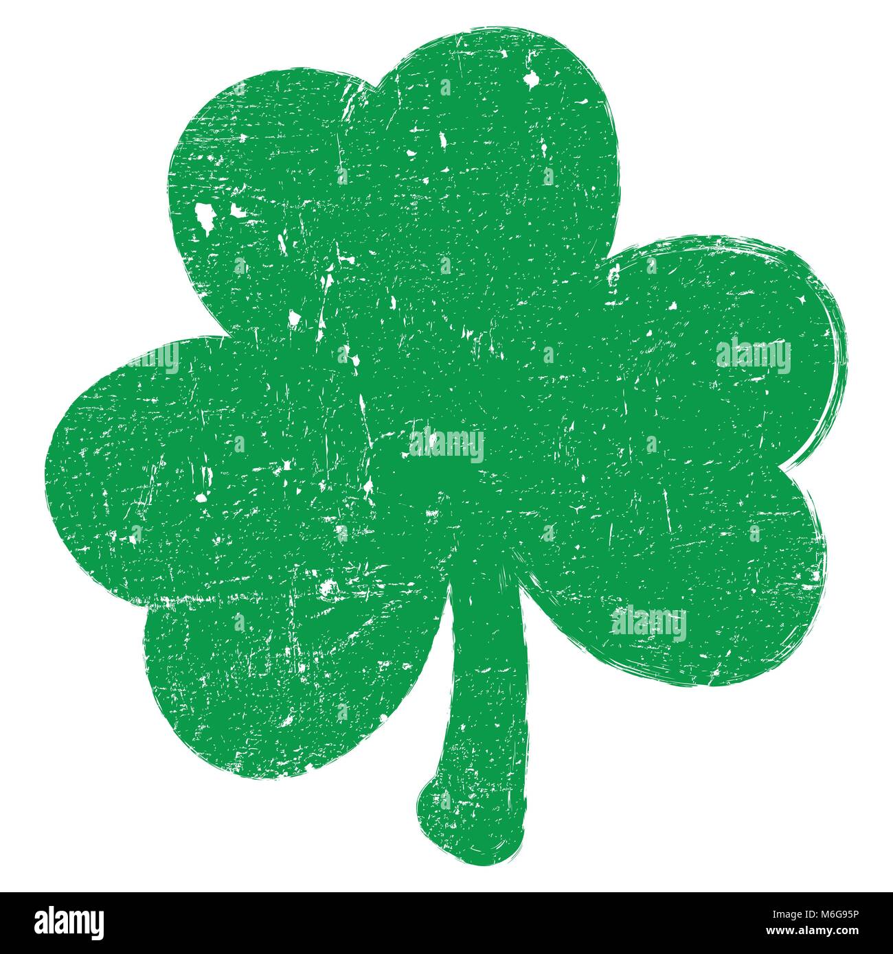 Grunge Clover Leaf Stock Vector Image & Art - Alamy