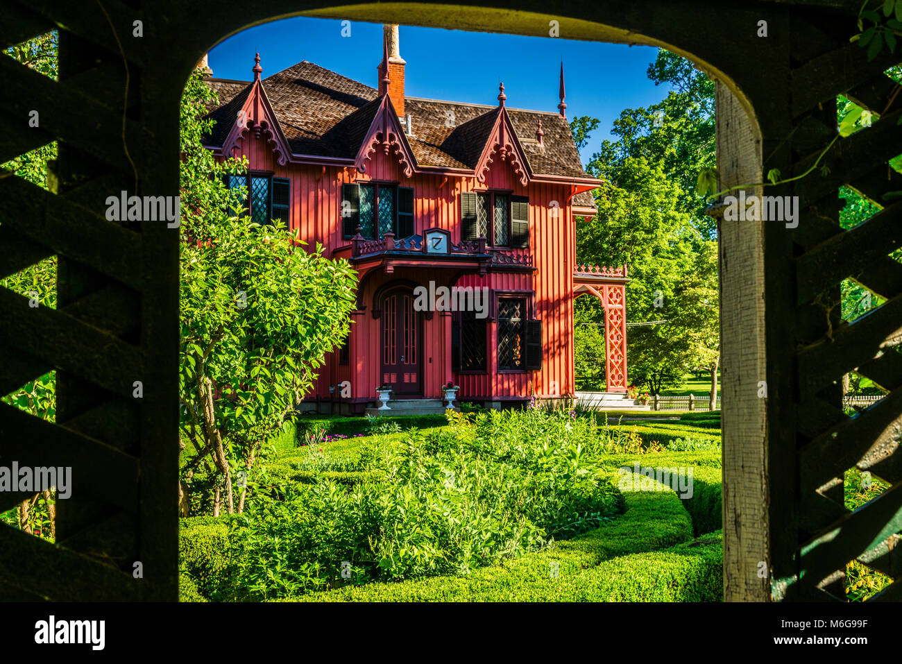 Roseland Cottage Woodstock, Connecticut, USA Stock Photo Alamy