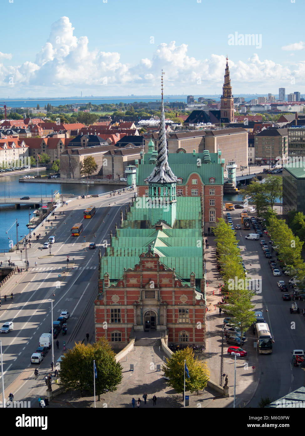 Borsen building in Christiansborg Slot, Copenhagen Stock Photo
