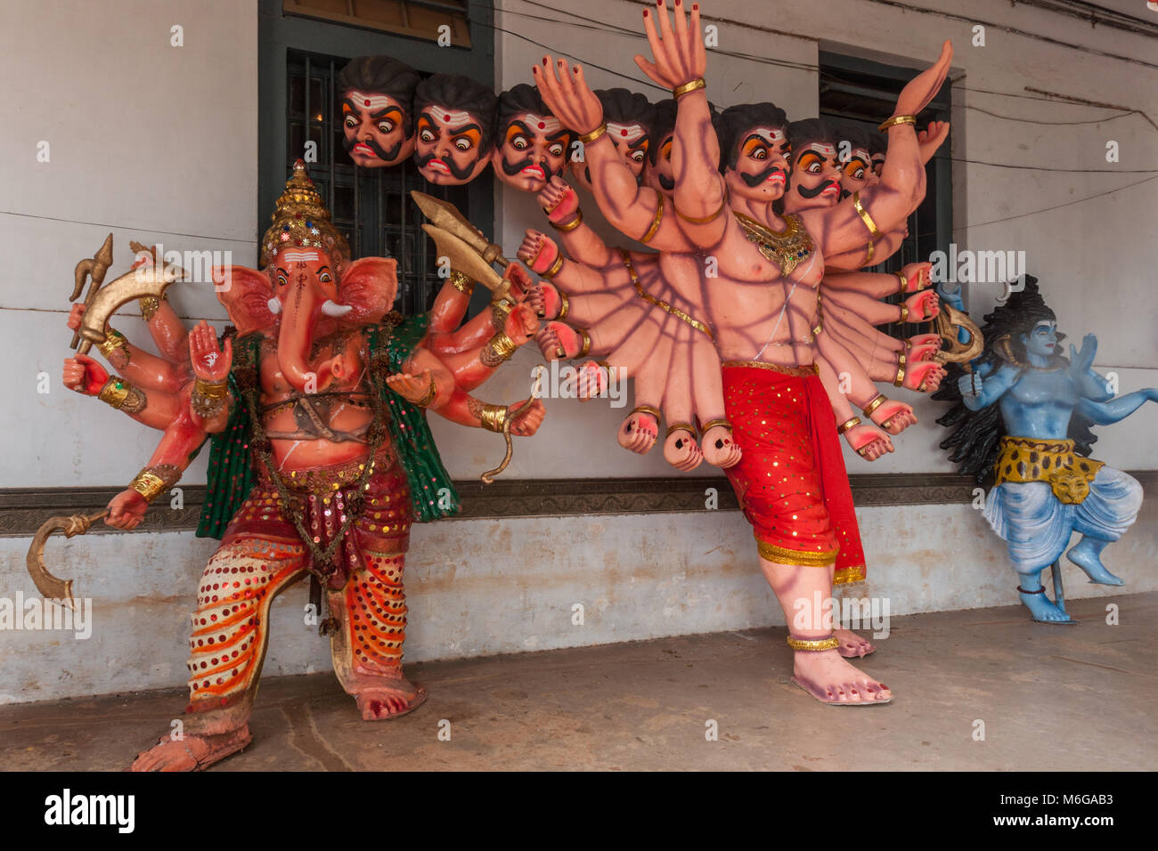 Madikeri, India - October 31, 2013: Full body oF Ravana with ...