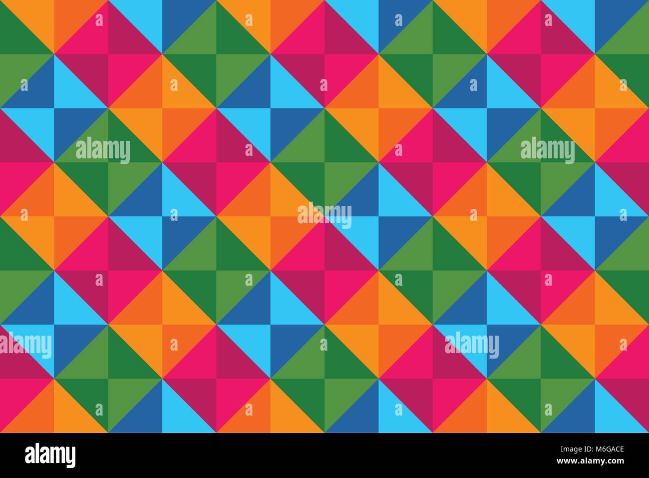 Colorful Diamonds Seamless Pattern Vector Graphic Background Design Stock Vector