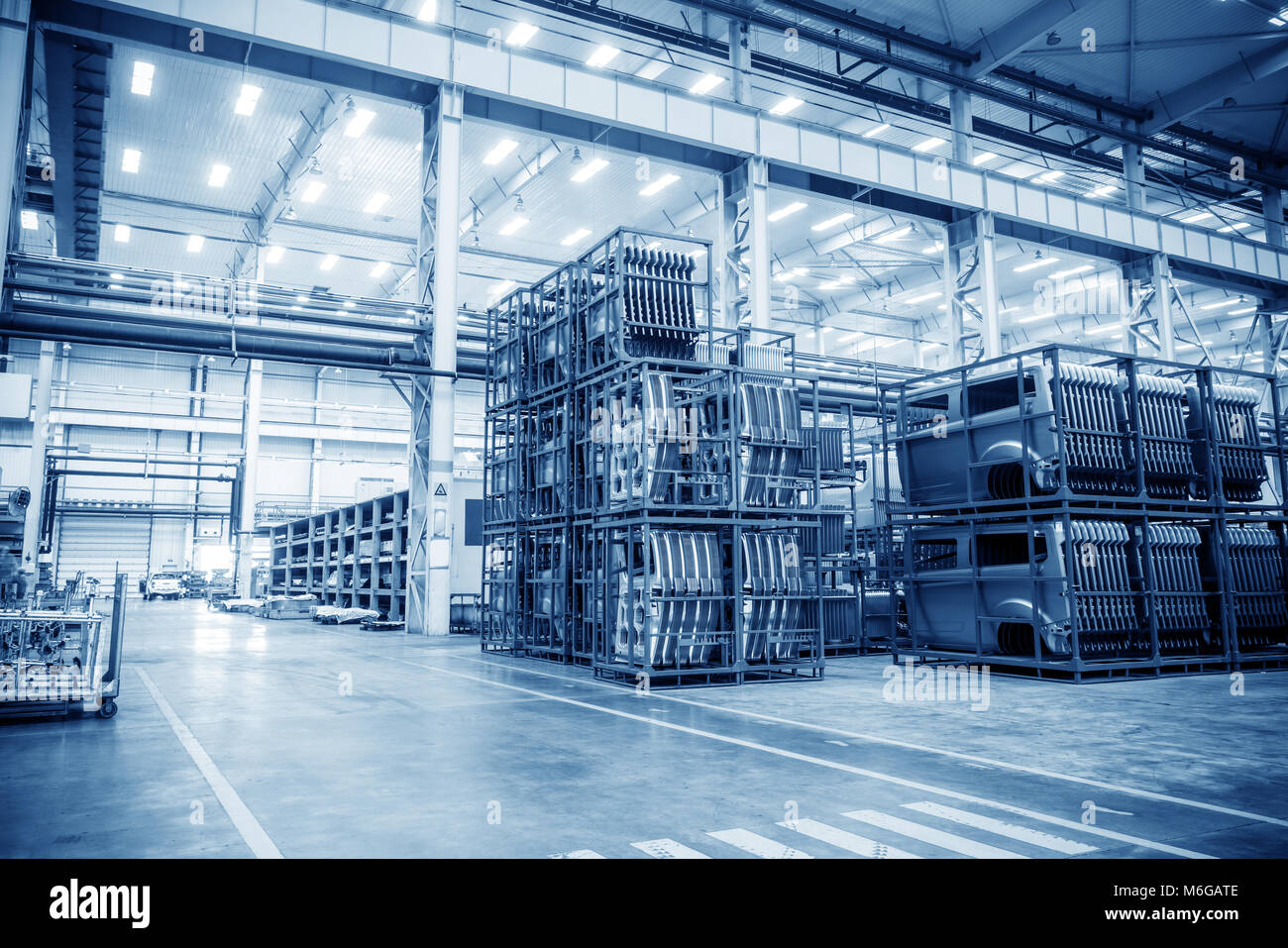 Production line of automobile industry production workshop Stock Photo ...