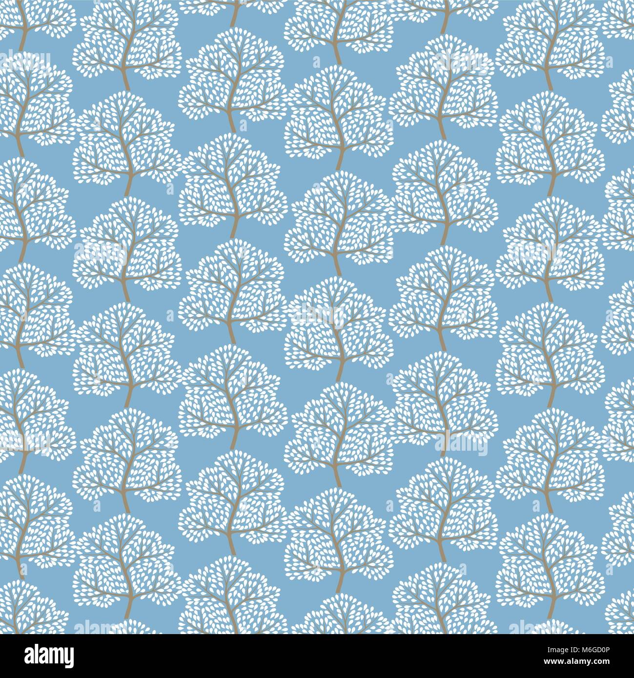 Winter trees seamless pattern (Abstract season background Stock Vector ...
