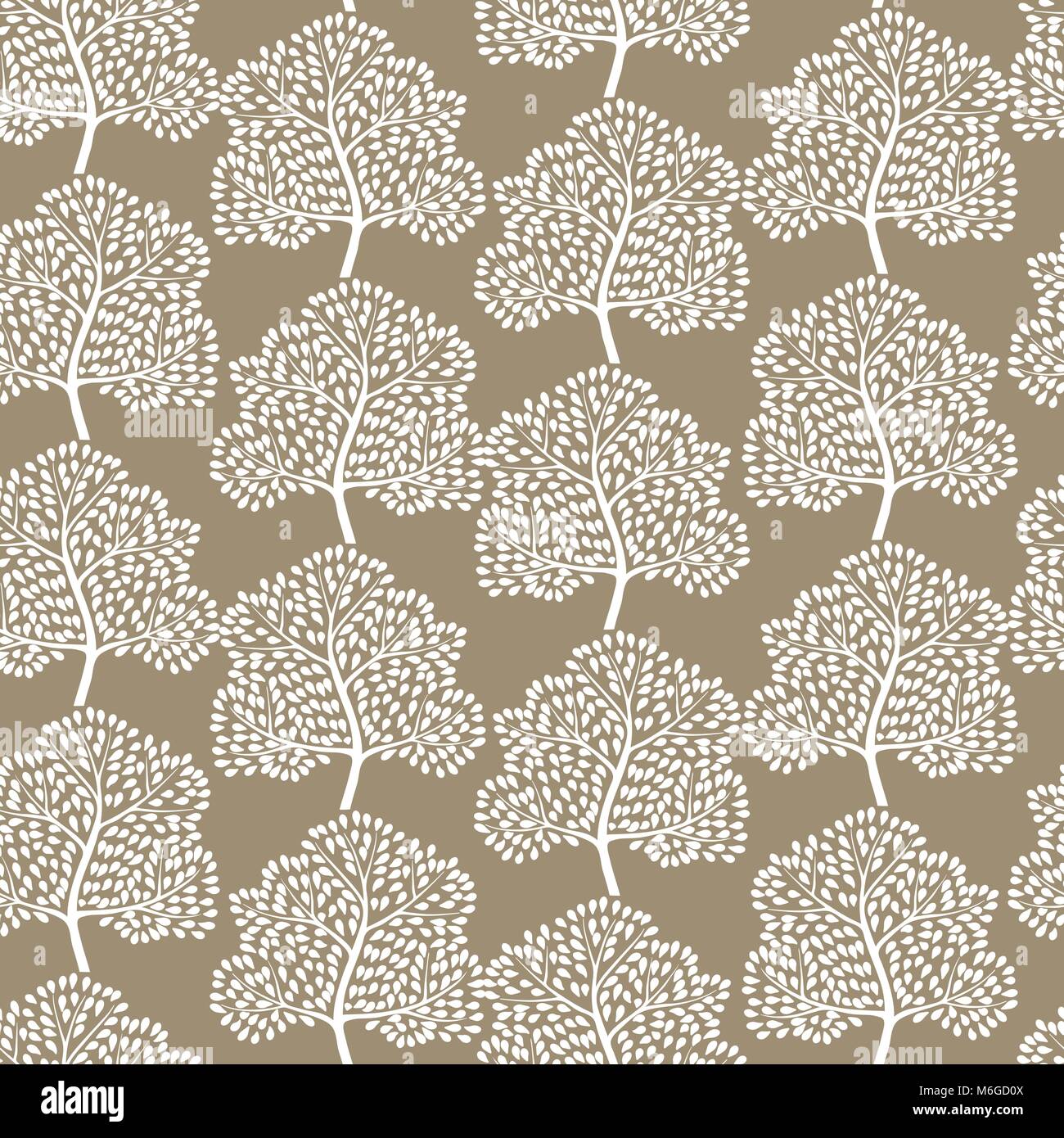 Winter trees seamless pattern (Abstract season background Stock Vector ...