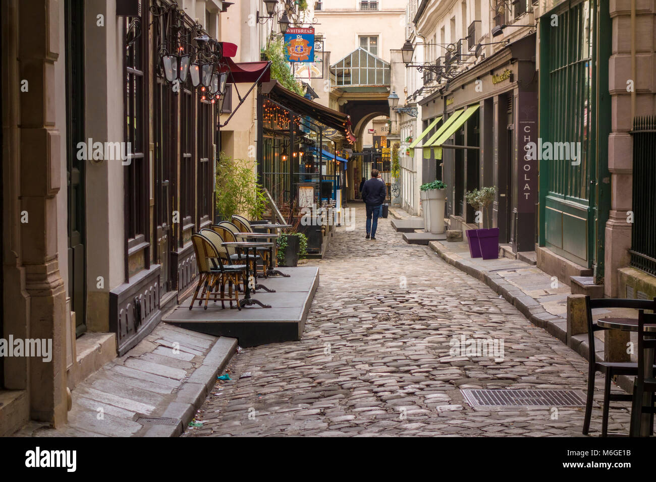 Cours du Commerce Saint-André (18th century public thoroughfare), Paris, France Stock Photo