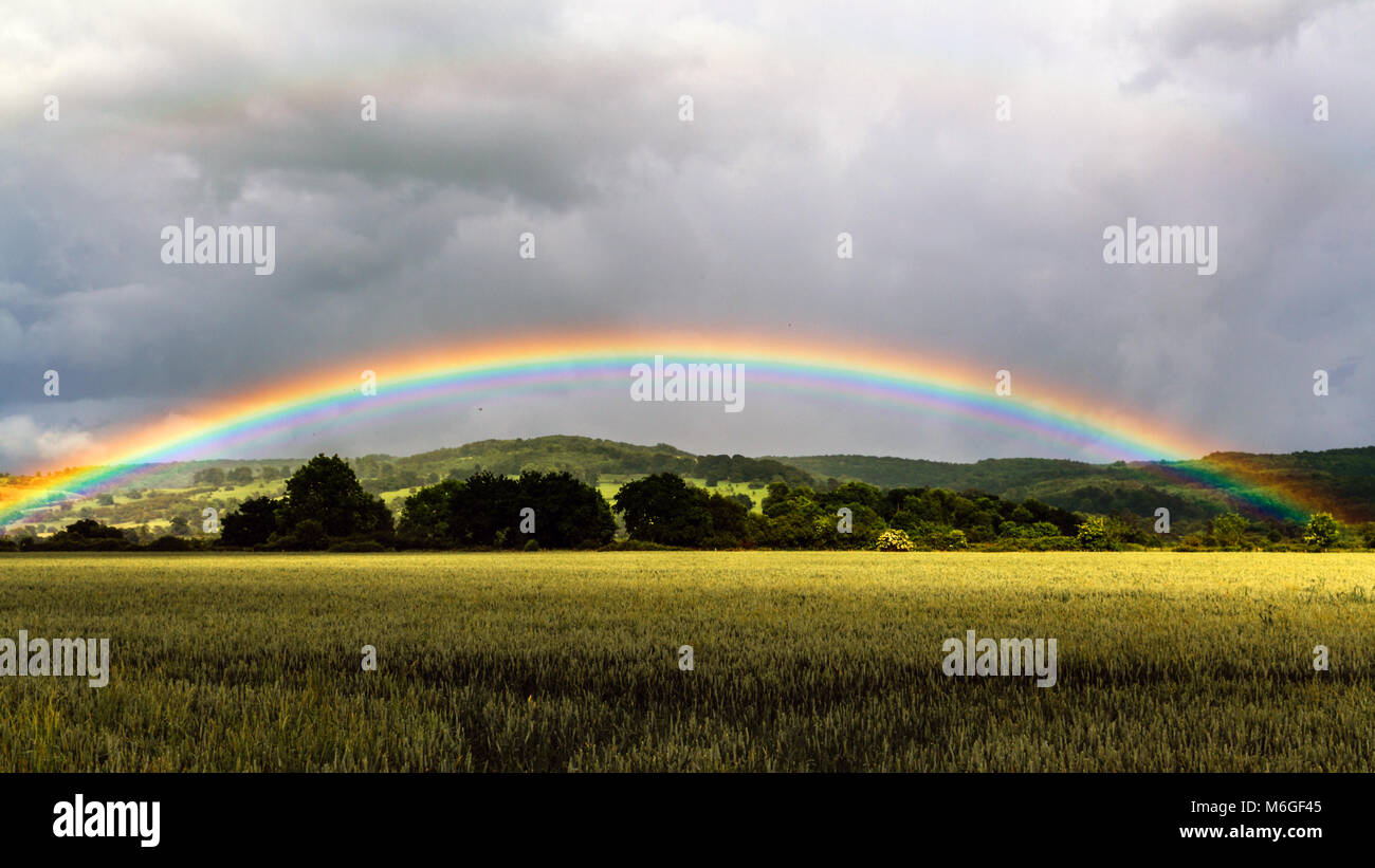 rainbow after the big storm Stock Photo - Alamy