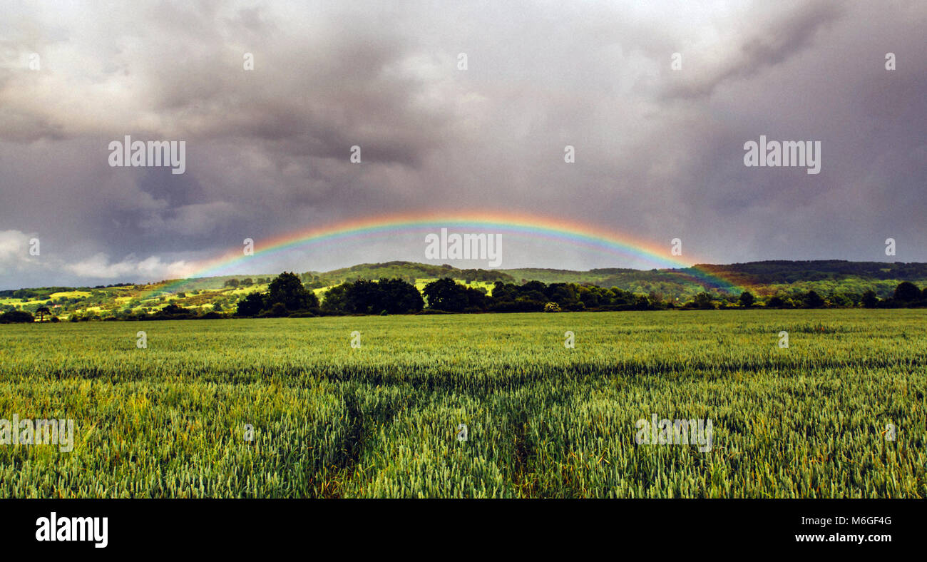 rainbow after the big storm Stock Photo - Alamy