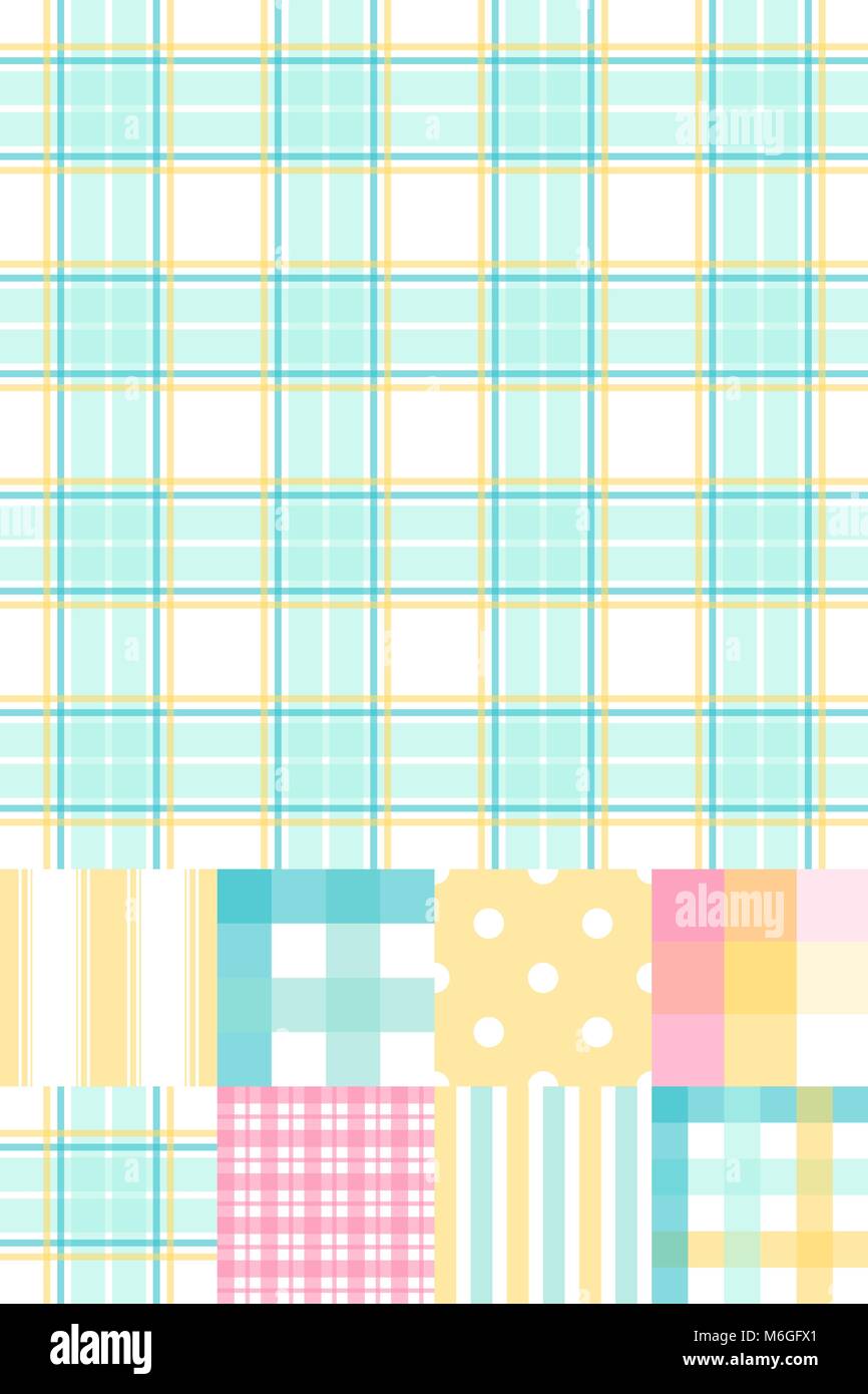 Set of 9 seamless abstract retro pattern Stock Vector Image & Art - Alamy