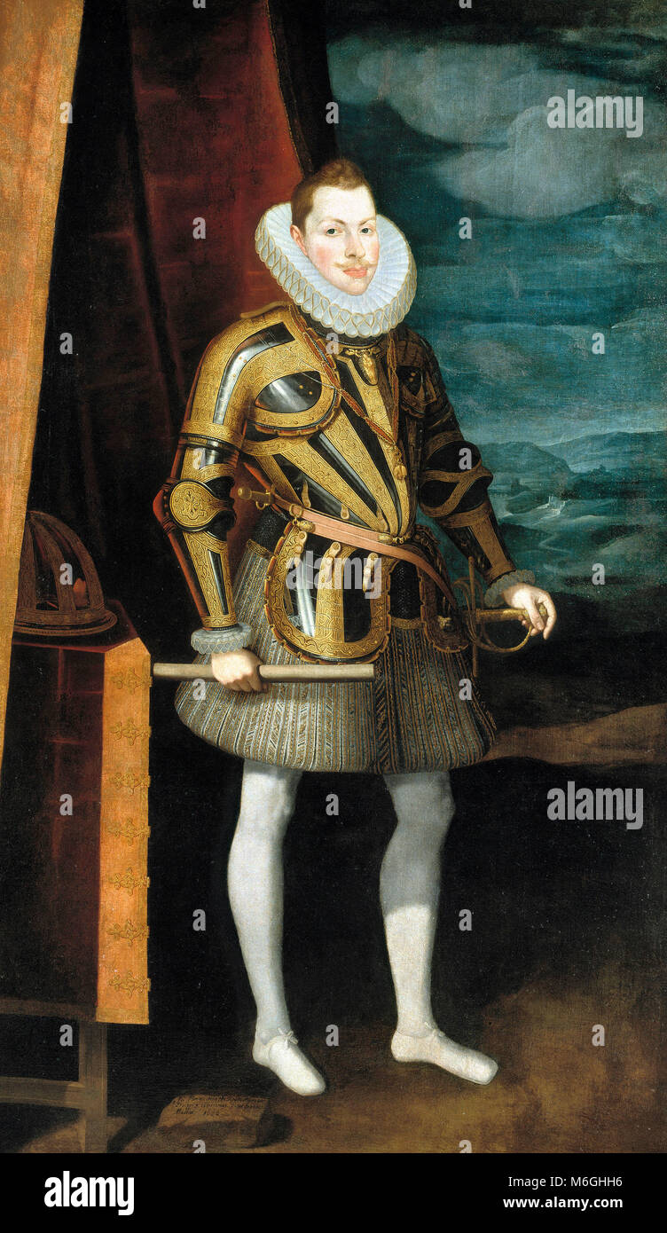 King Philip III of Spain -  Juan Pantoja de la Cruz, 1606 Stock Photo