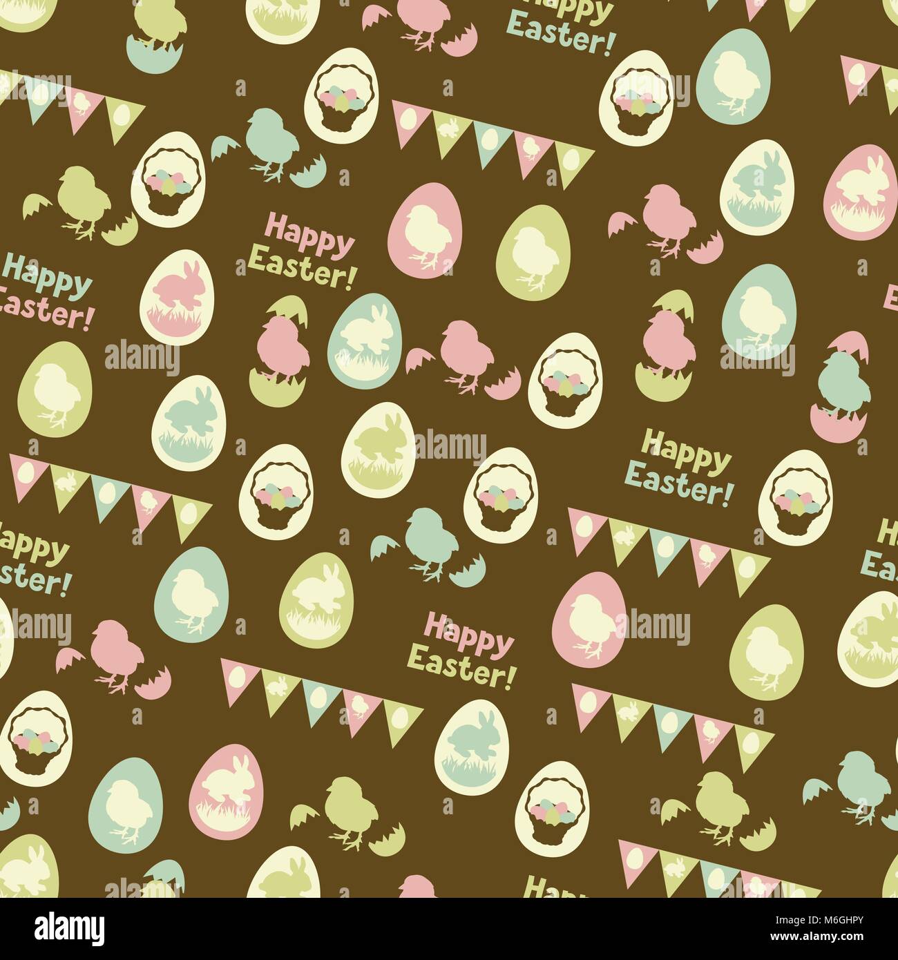 Happy Easter retro seamless pattern Stock Vector Image & Art - Alamy