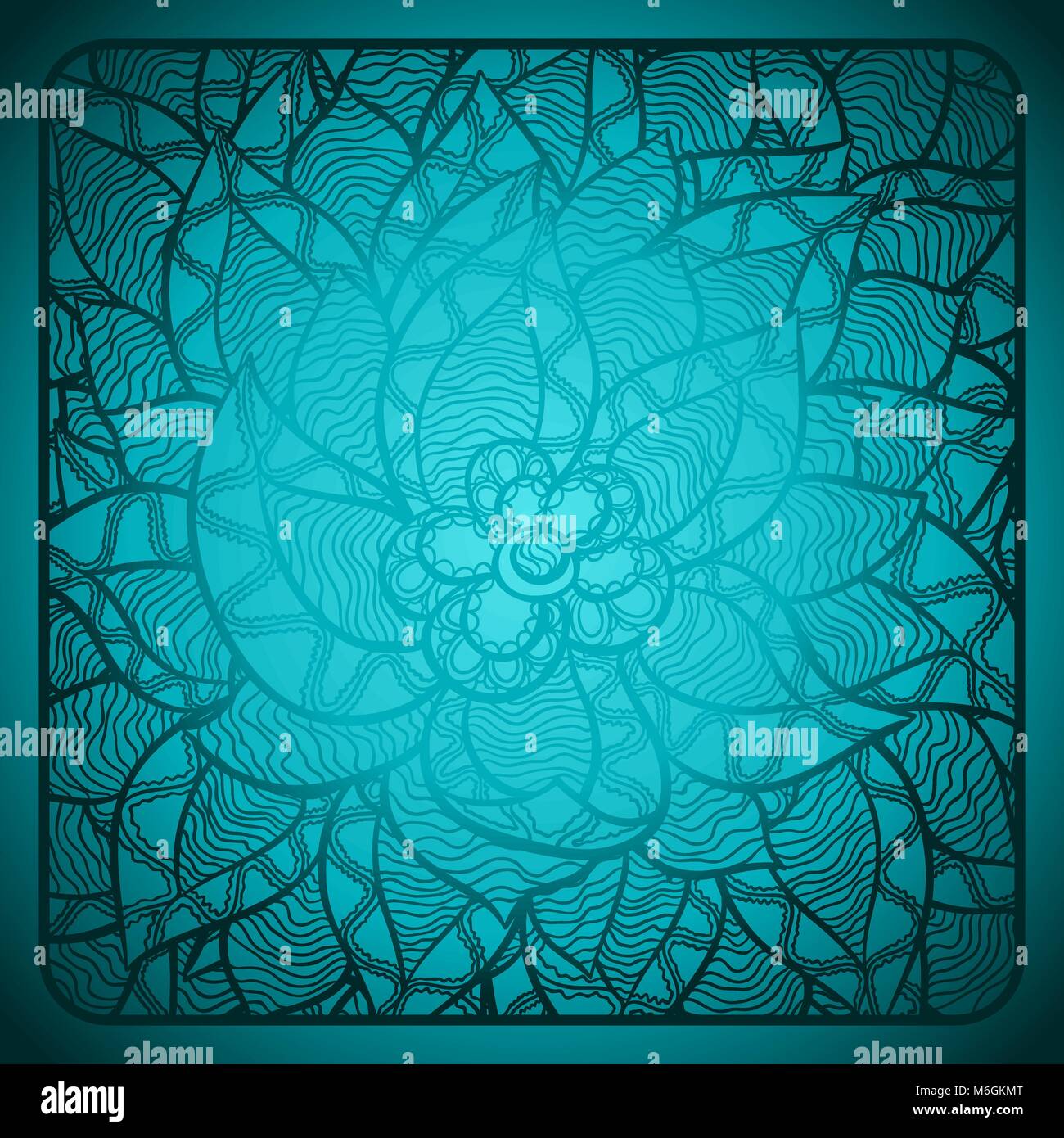 Floral background with abstract hand drawn flowers Stock Vector Image ...