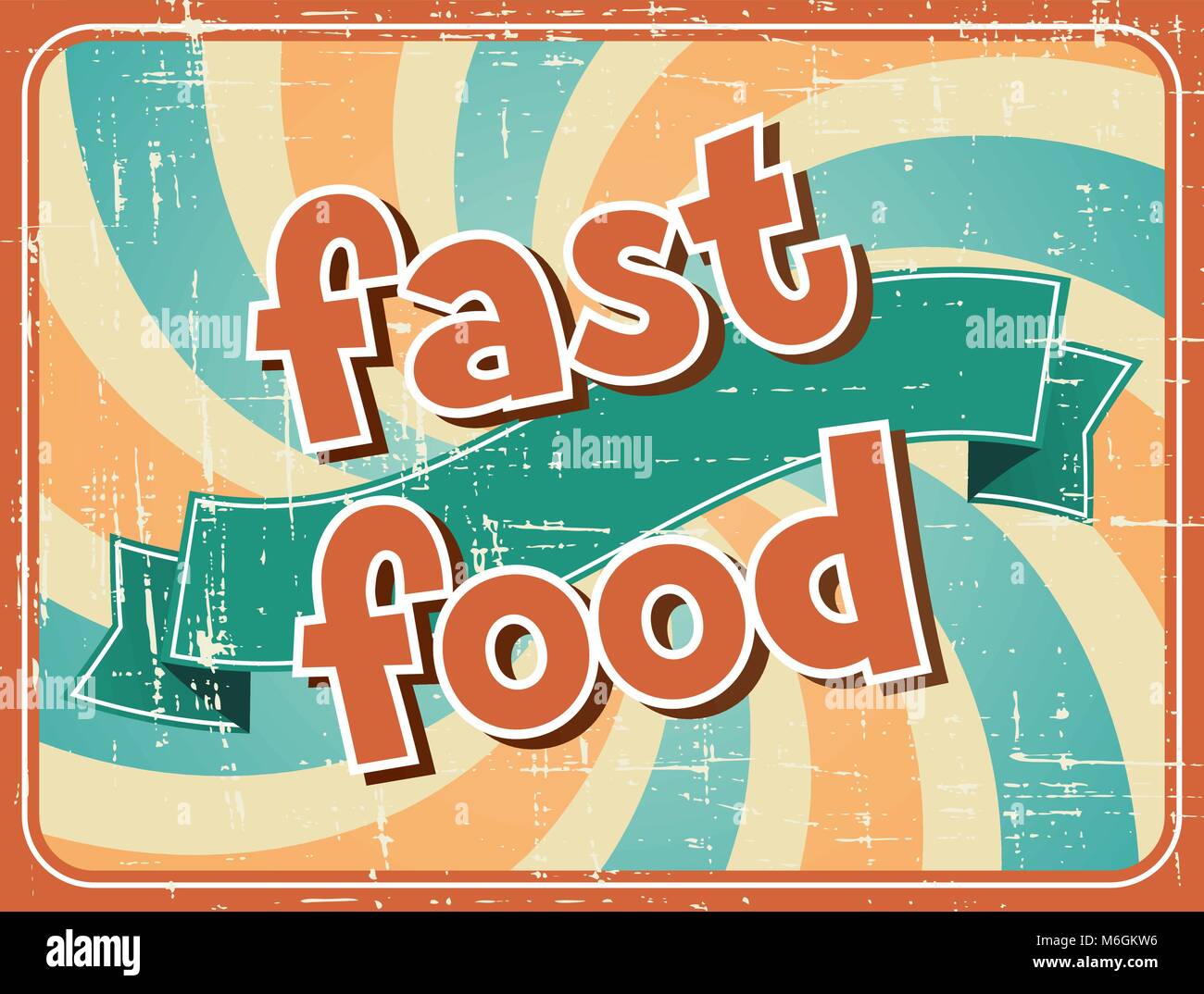 Fast Food Word Design Fast food word art hi-res stock photography and images - Alamy