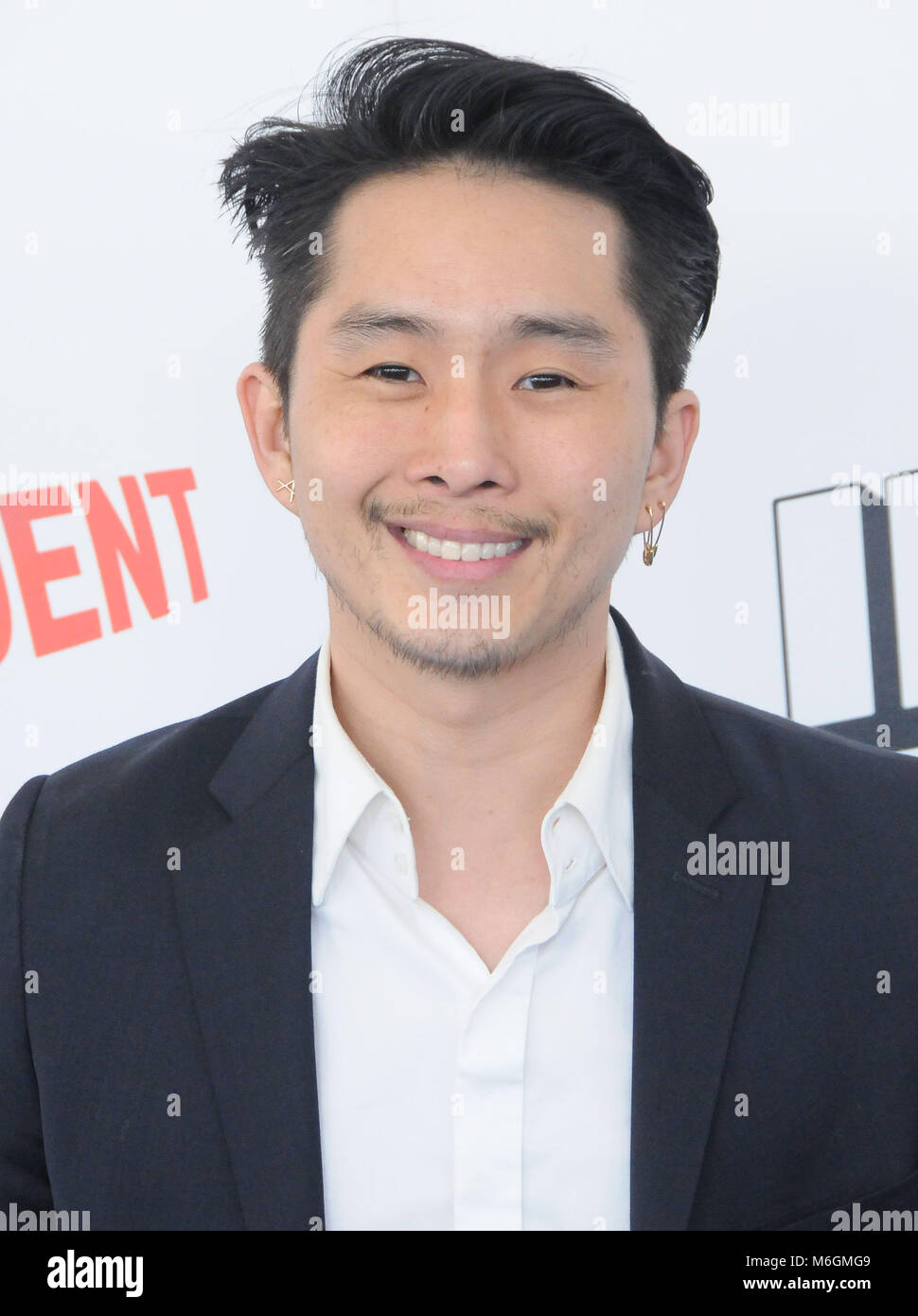 SANTA MONICA, CA - MARCH 03: Director Justin Chon attends the 2018 Film Independent Spirit Awards on March 3, 2018 in Santa Monica, California Photo by Barry King/Alamy Live News Stock Photo