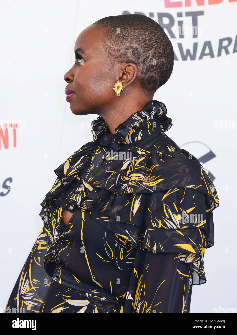 Danai Gurira 174 attends the 2018 Film Independent Spirit Awards on