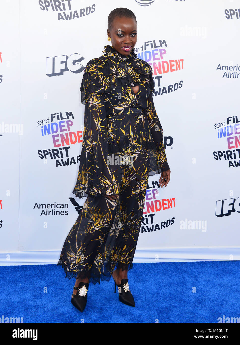 Danai Gurira 177 attends the 2018 Film Independent Spirit Awards on
