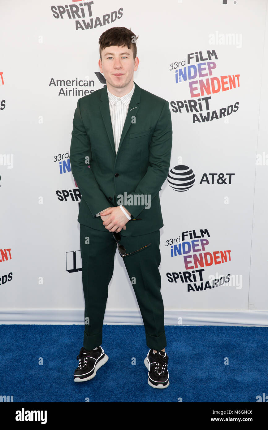 SANTA MONICA, CA - MARCH 3: Barry Keoghan at the 2018 Film Independent Spirit Awards in Santa Monica, California on March 3, 2018. Credit: Steve Rose/MediaPunch Stock Photo