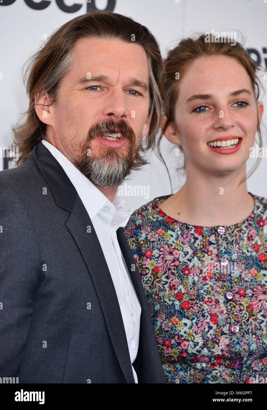 Ethan Hawke, Maya Hawke 192 attends the 2018 Film Independent Spirit