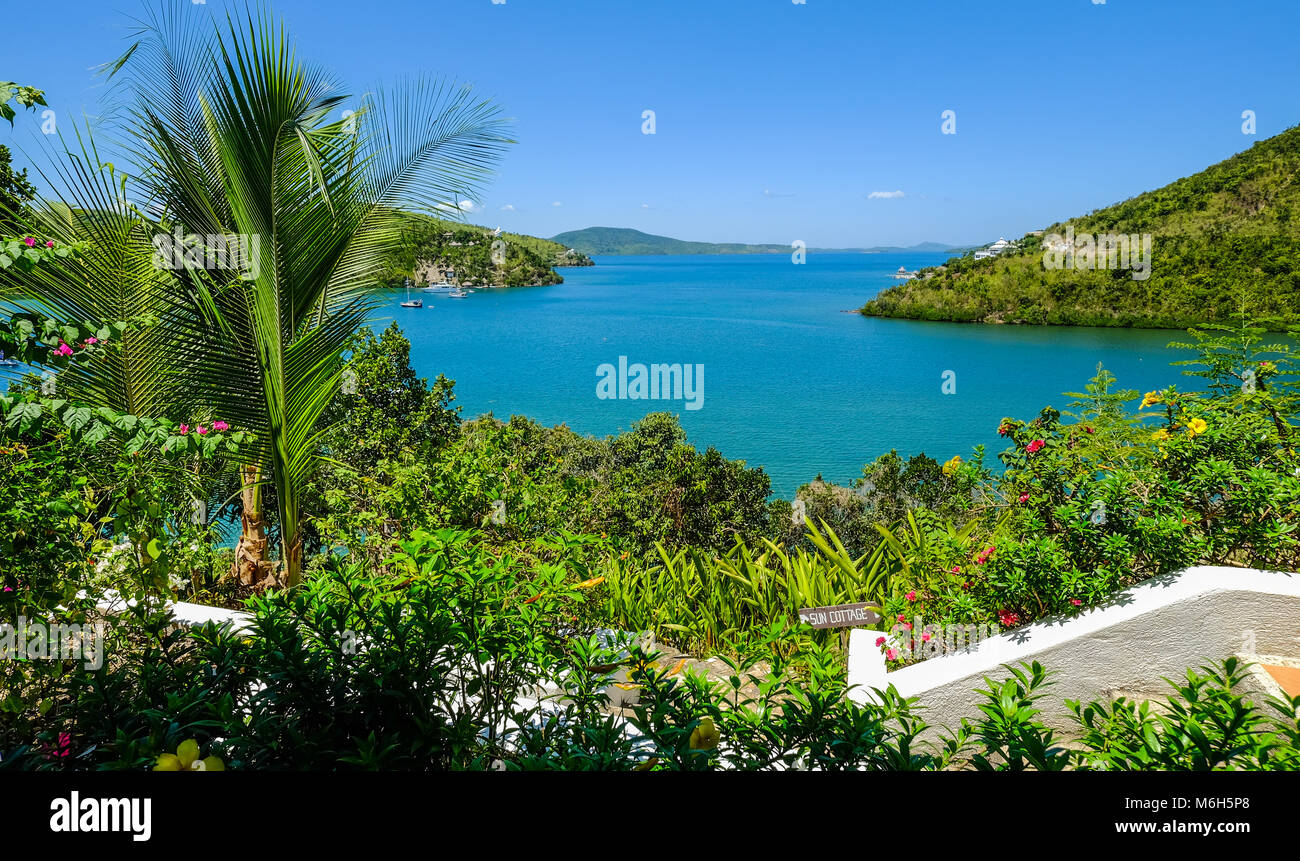 View of Coron Island, Philippines. Coron is a wedgeshaped limestone