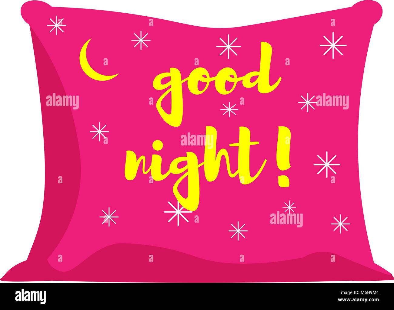 pink pillow of good night Stock Vector Image & Art Alamy