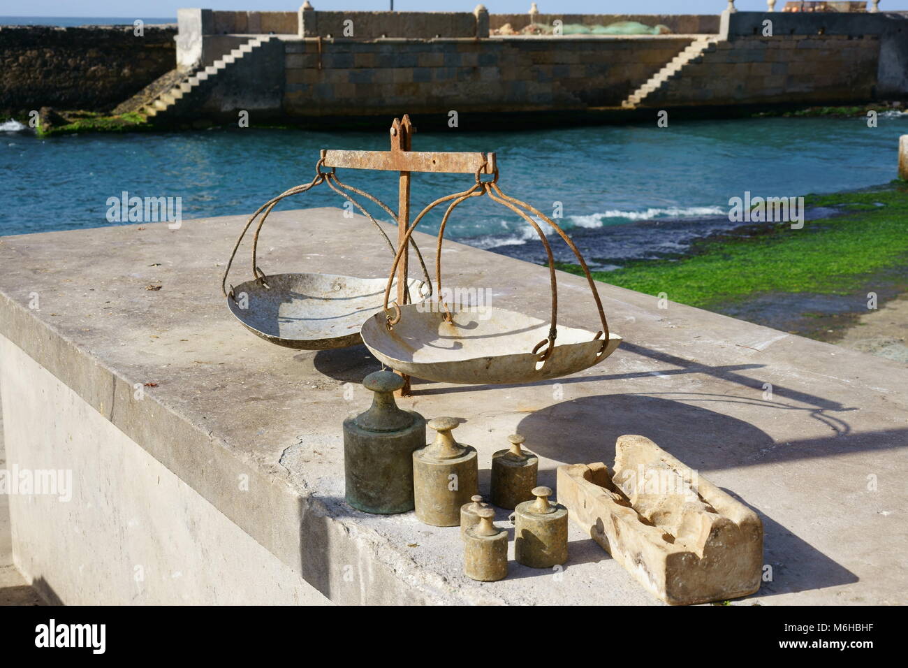 Pair of Scales, Fish Market, Fishing Port of Ponta do Sol, Santo Antao