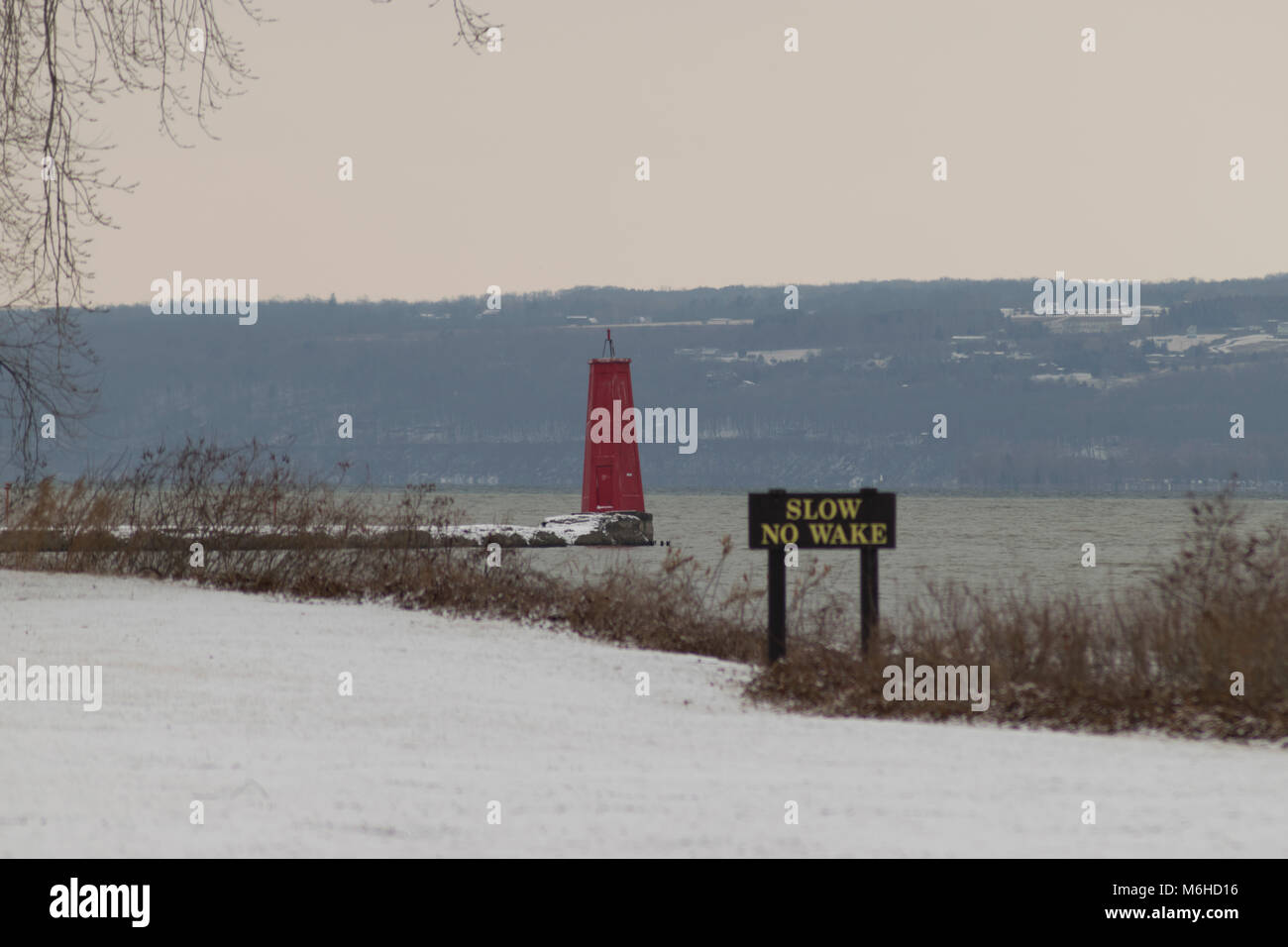 Cayuga Lake Inlet Lighthouse, Ithaca NY Stock Photo - Alamy