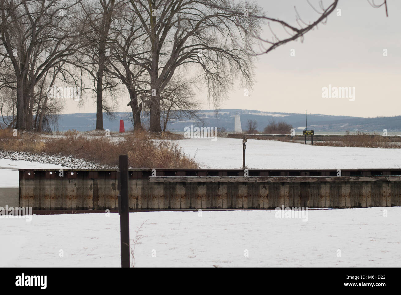 Cayuga Lake Inlet Lighthouse, Ithaca NY Stock Photo - Alamy